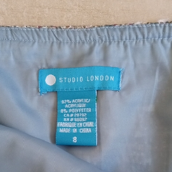 Chic Tweed A-Line Skirt in Brown and Cream - Picture 8 of 16